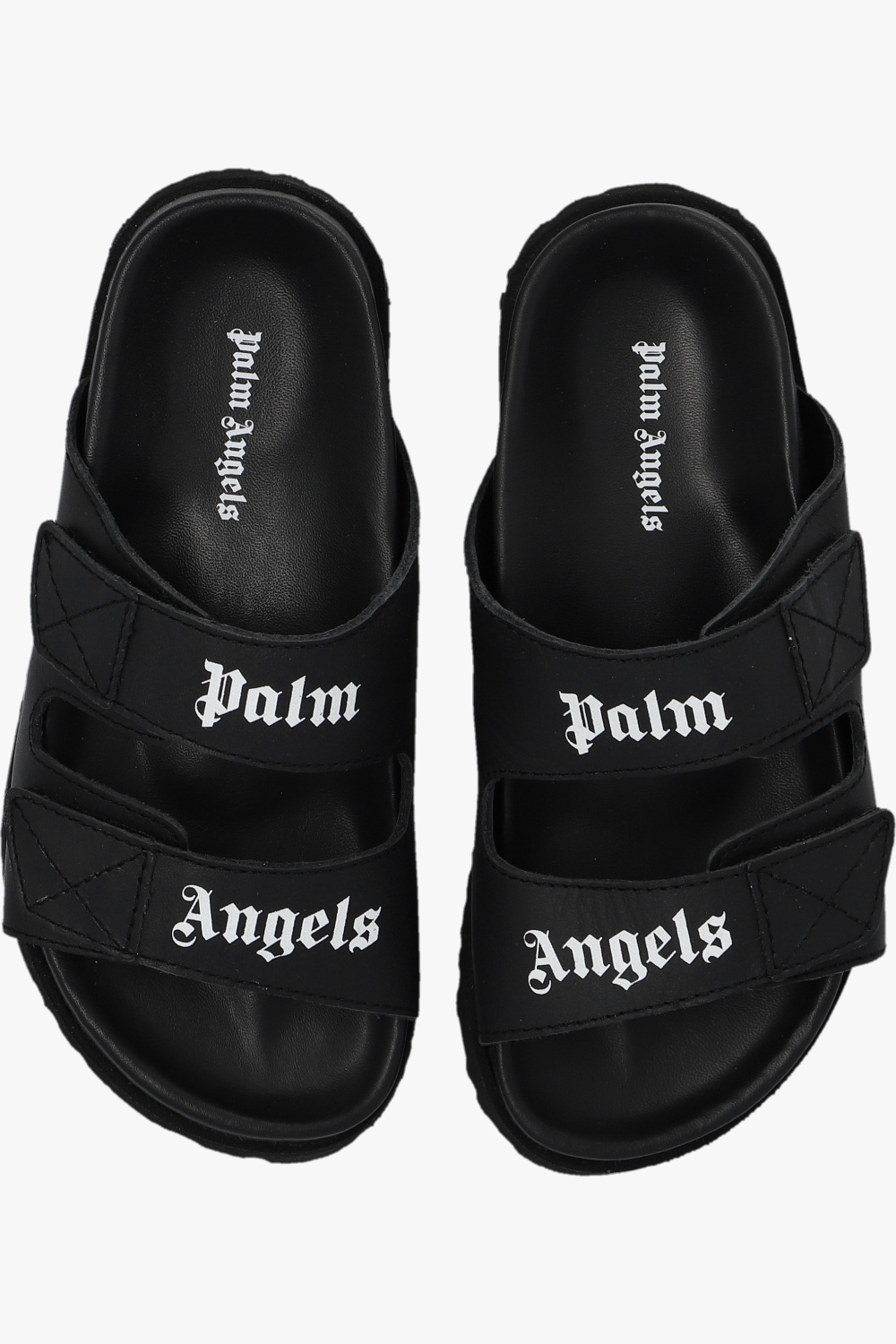 PALM ANGELS ストレトレックシンス PWYB019F22DEN003 0368 Palm Angels Kids Slides with logo | Kids's Kids shoes (25-39